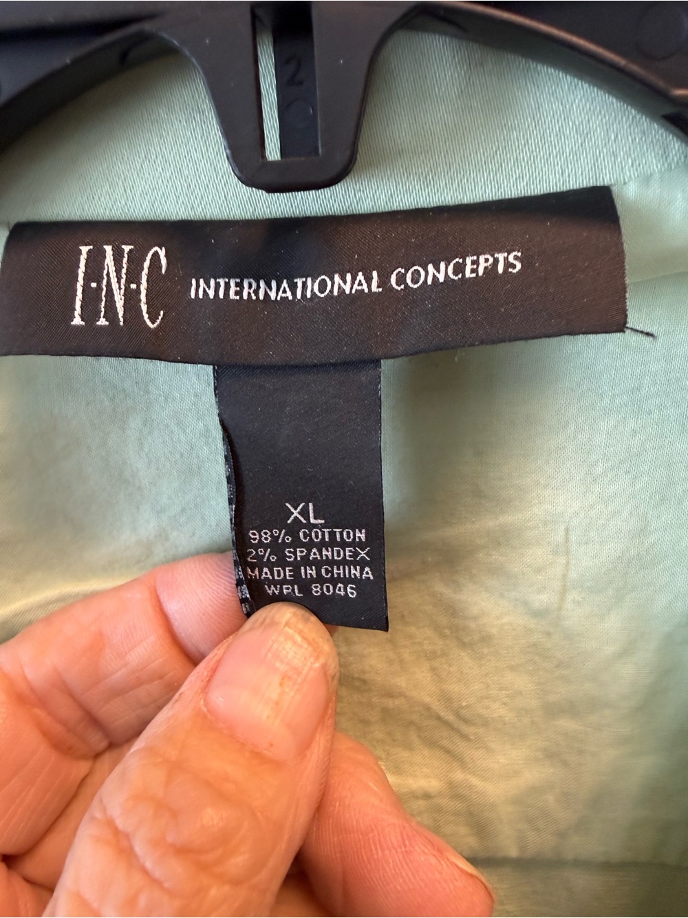 INC International Concepts Mint Green Denim Jacket - Picture 3 of 4